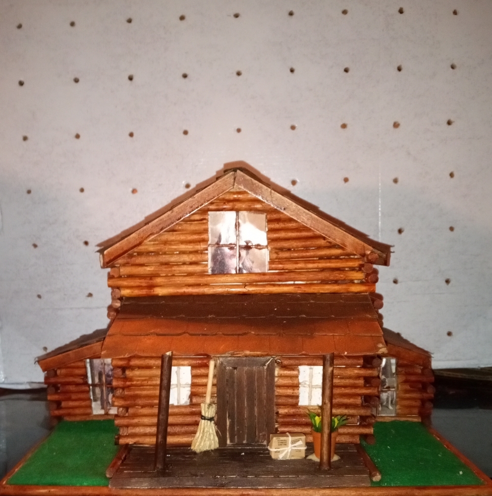 Handmade Log Cabin jewelry box